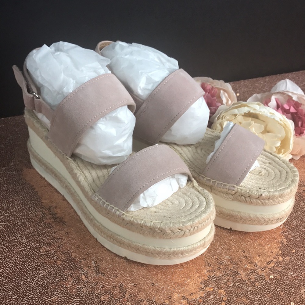 Marc Fisher Pink Platform Sandals 8.5M - Picture 8 of 8